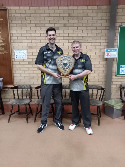 Andrew and Mark - winning the Welsh pairs just a week later